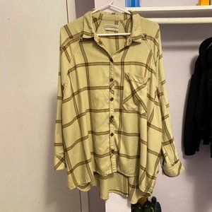 Urban outfitters oversized plaid shirt